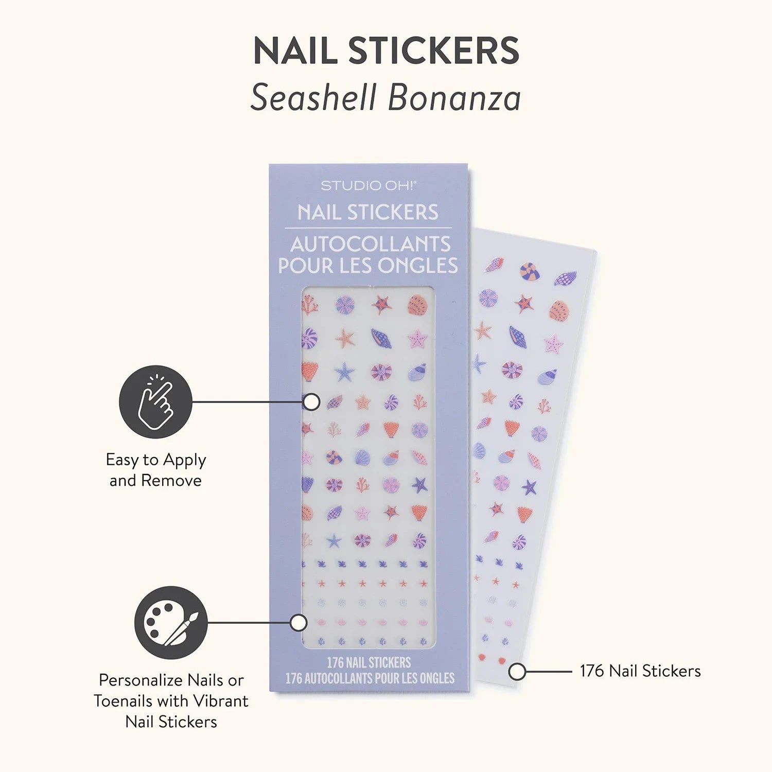 Studio Oh - The Seashell Bonanza Nail Stickers
