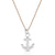 Lucky Feather - Ocean Life Necklace - Anchor - Silver