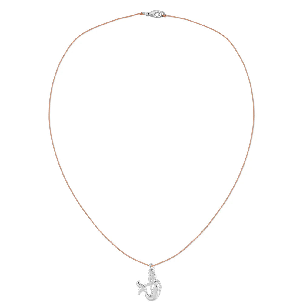 Lucky Feather - Ocean Life Necklace - Mermaid - Silver