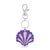 Lucky Feather - Ocean Life Keychain - Silver - Scallop Shell
