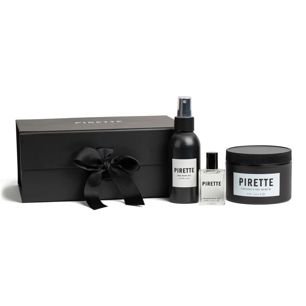 Pirette - Fragrance Oil, Dry Body Oil & Scrub Gift Box (Add-On)
