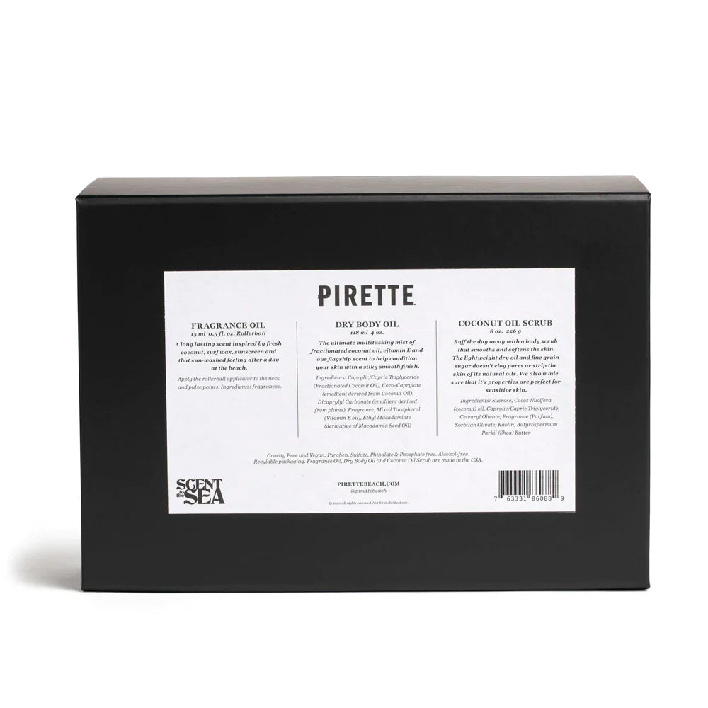 Pirette - Fragrance Oil, Dry Body Oil & Scrub Gift Box (Add-On)