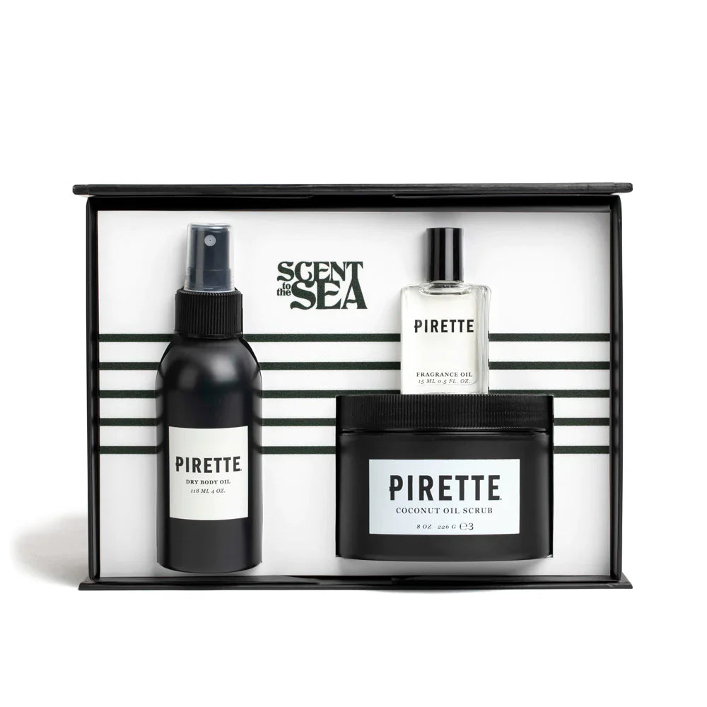 Pirette - Fragrance Oil, Dry Body Oil & Scrub Gift Box (Add-On)