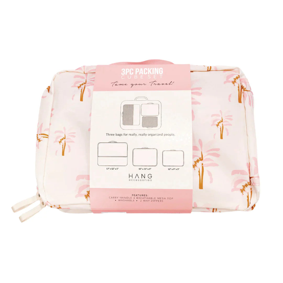 Hang Accessories - 3 Piece Packing Cube Set - Palm -