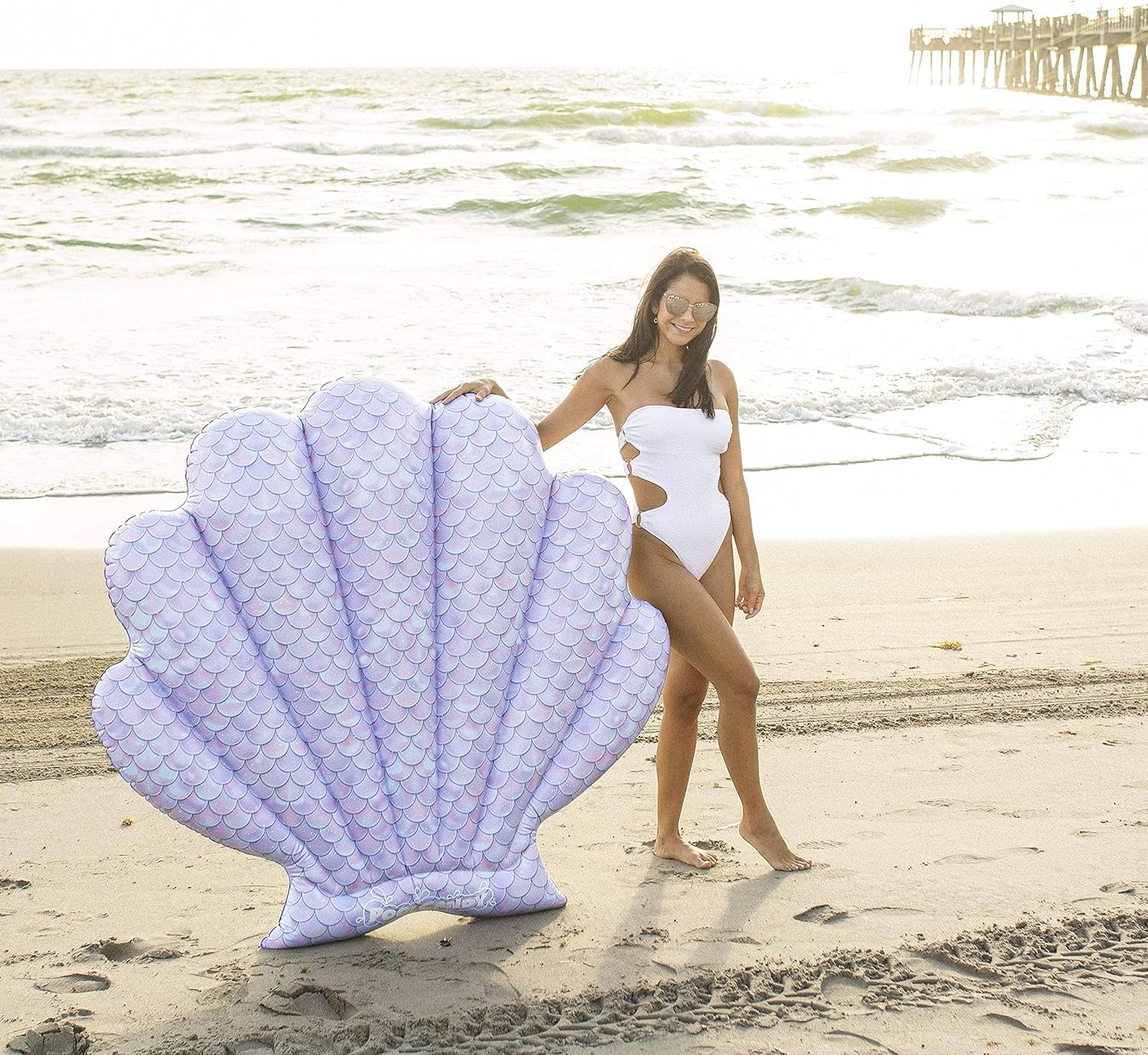 Pool Candy - XL Island Pool Float - Mermaid Shell