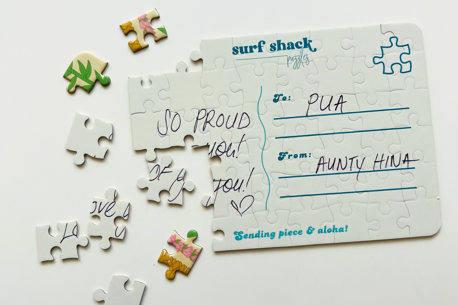 Surf Shack Puzzles - Deck The Palms Postcard Puzzle