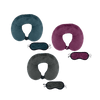 Pursonic - Memory Foam Travel Pillow with Sleep Mask (3 Pack)