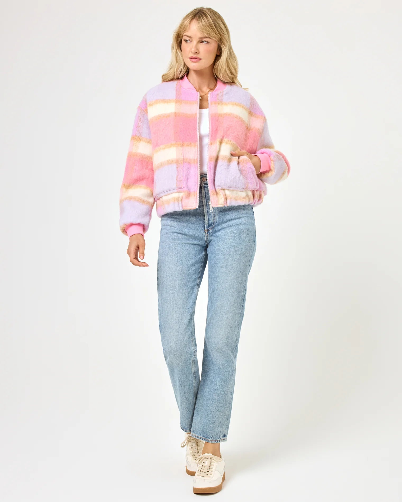 L Space - Quinn Jacket - Point Dume Plaid (Add-On)