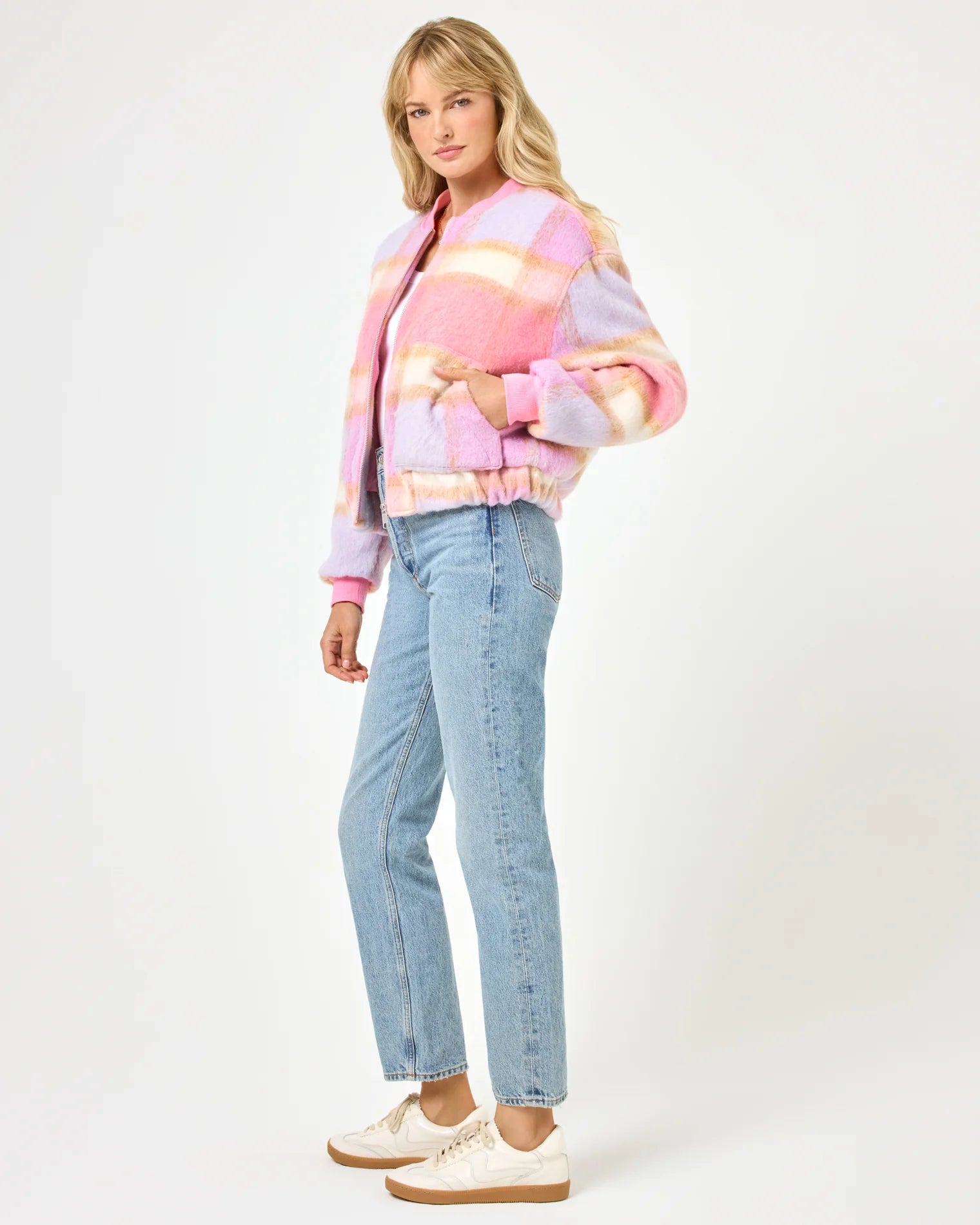 L Space - Quinn Jacket - Point Dume Plaid (Add-On)