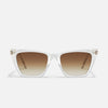 Quay - Call The Shots Sunglasses - Clear Frame / Sepia Lens (Add-On)