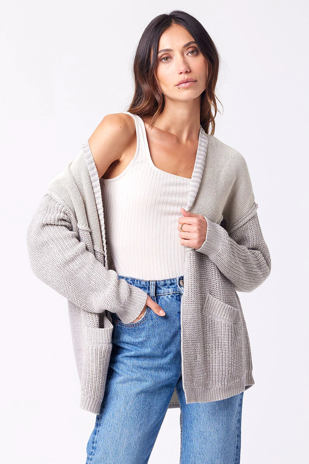 Saltwater Luxe - Terese Sweater - Smoke (Add-On)