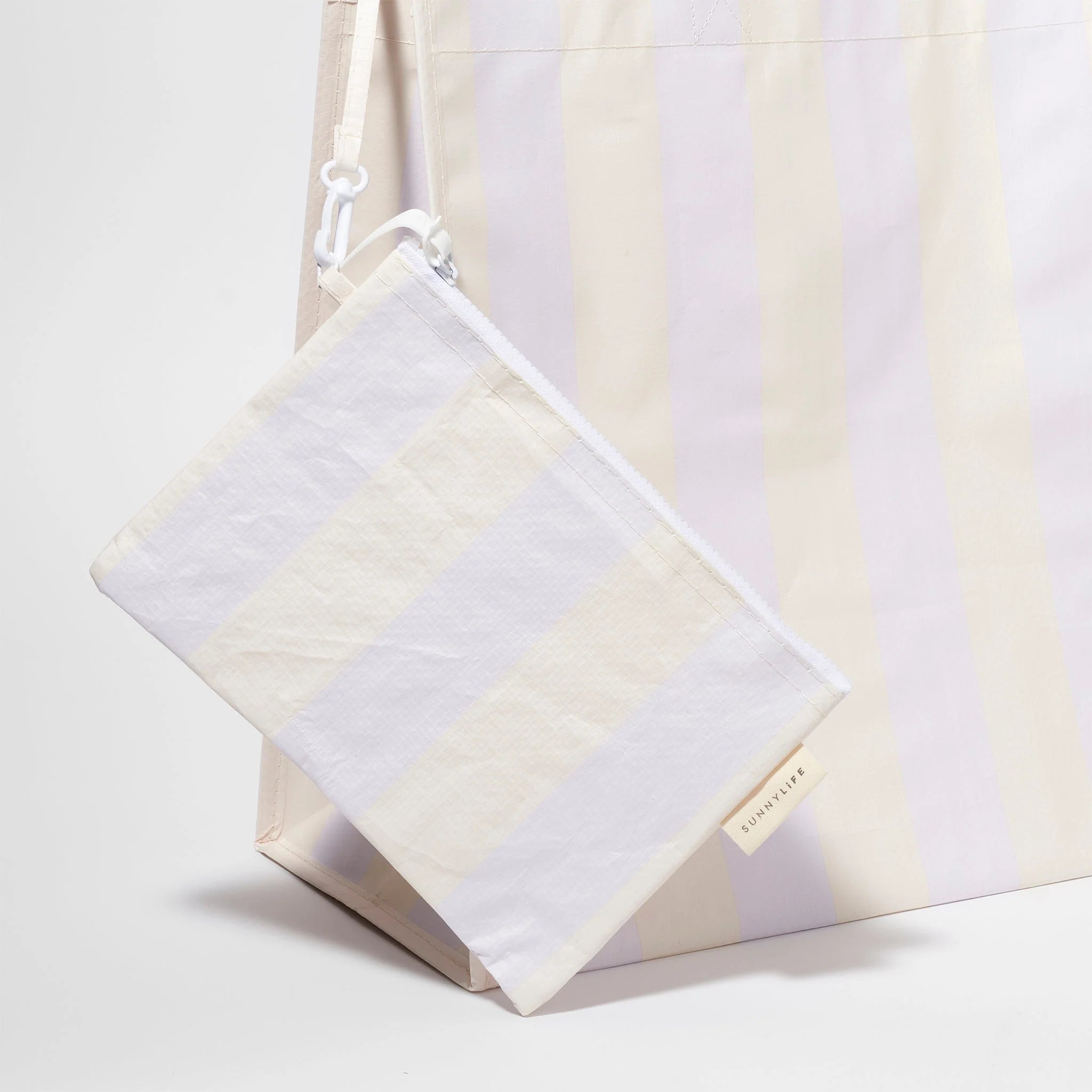 Sunnylife - Carryall Beach Bag - Rio Sun Pastel Lilac Stripe (Add-On)