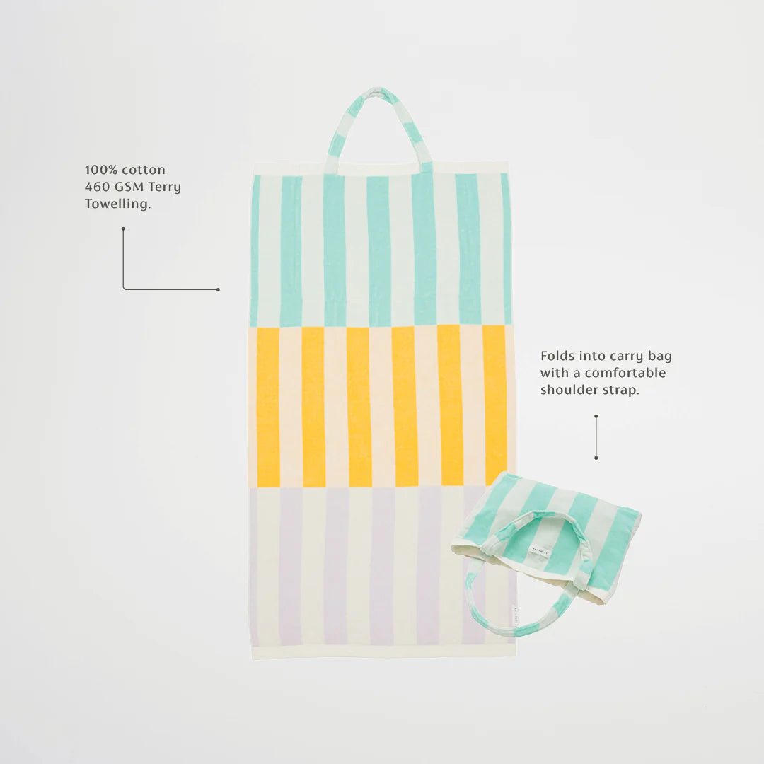 Sunnylife - Beach Towel 2-in-1 Tote Bag - Rio Sun Multi (Add-On)