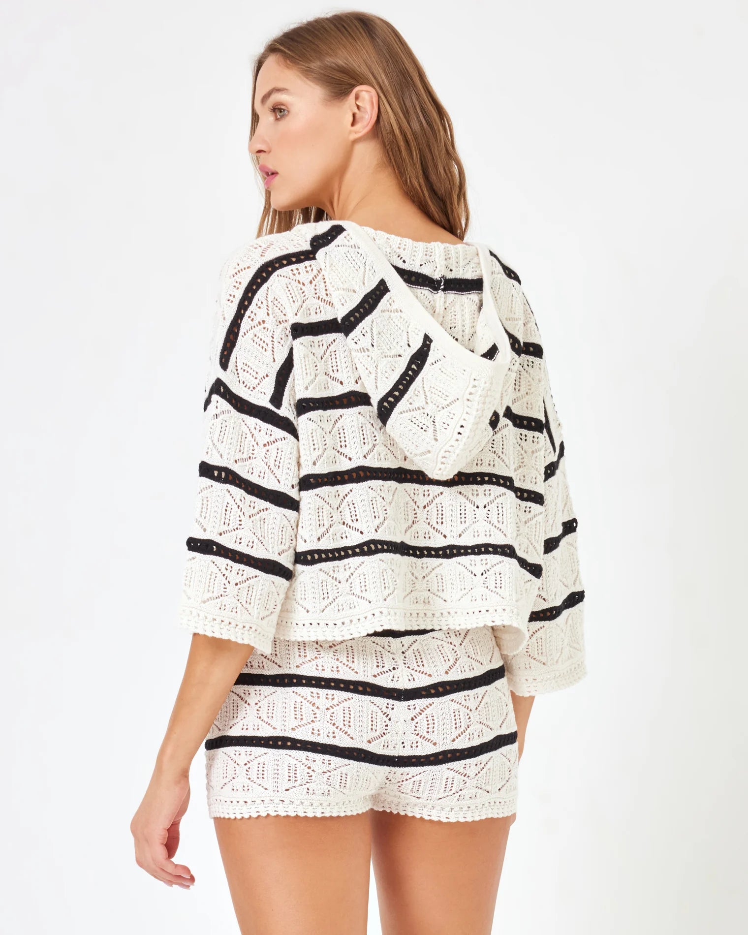 L Space - Striped Diamond Eyes Hoodie - Starcrossed Stripe (Add-On)