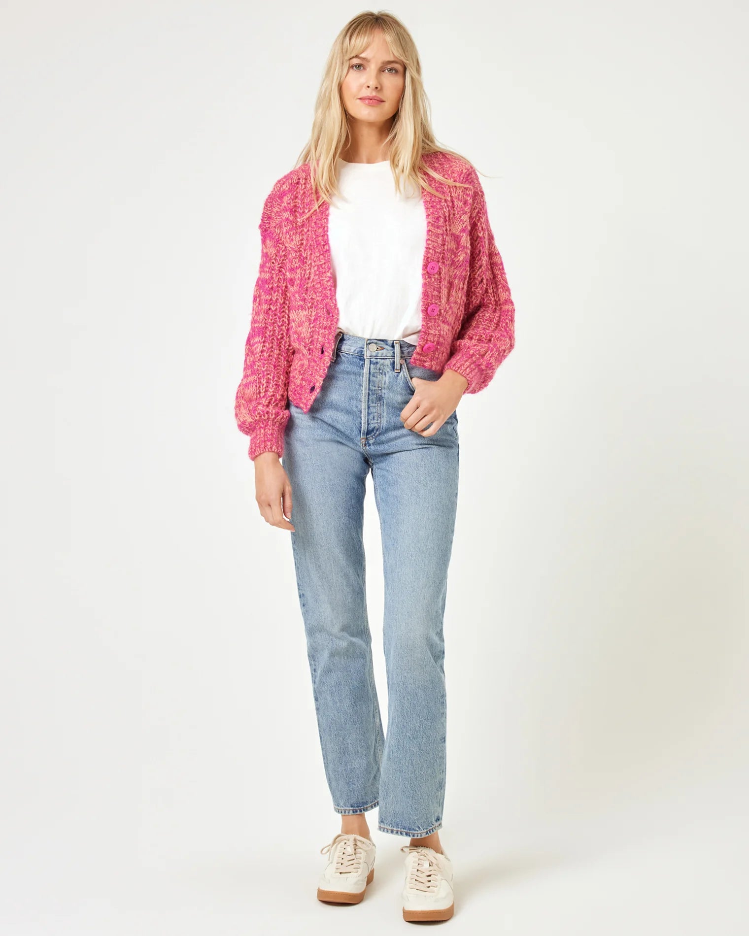 L Space - Strawberry Fields Cardigan - Strawberry Marl