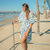 Splendid - The Tropic Veil Coverup - Cream/Teal Palms