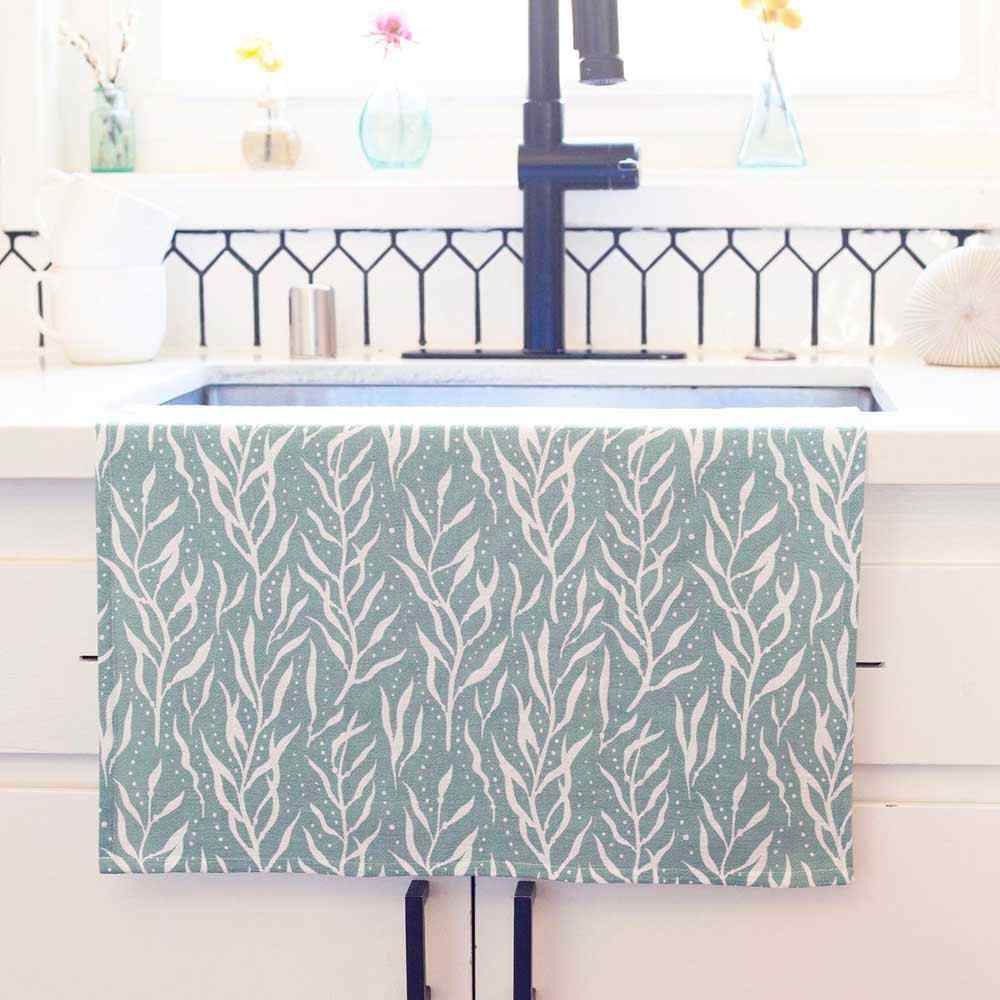 RockFlowerPaper - The Blue Waves Dish Towel Set (2 Pack)