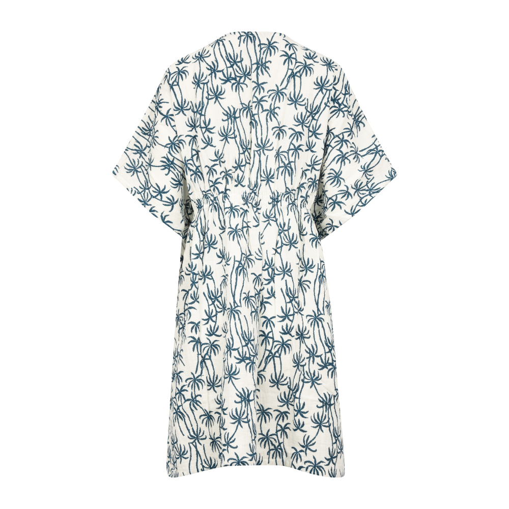 Splendid - The Tropic Veil Coverup - Cream/Teal Palms