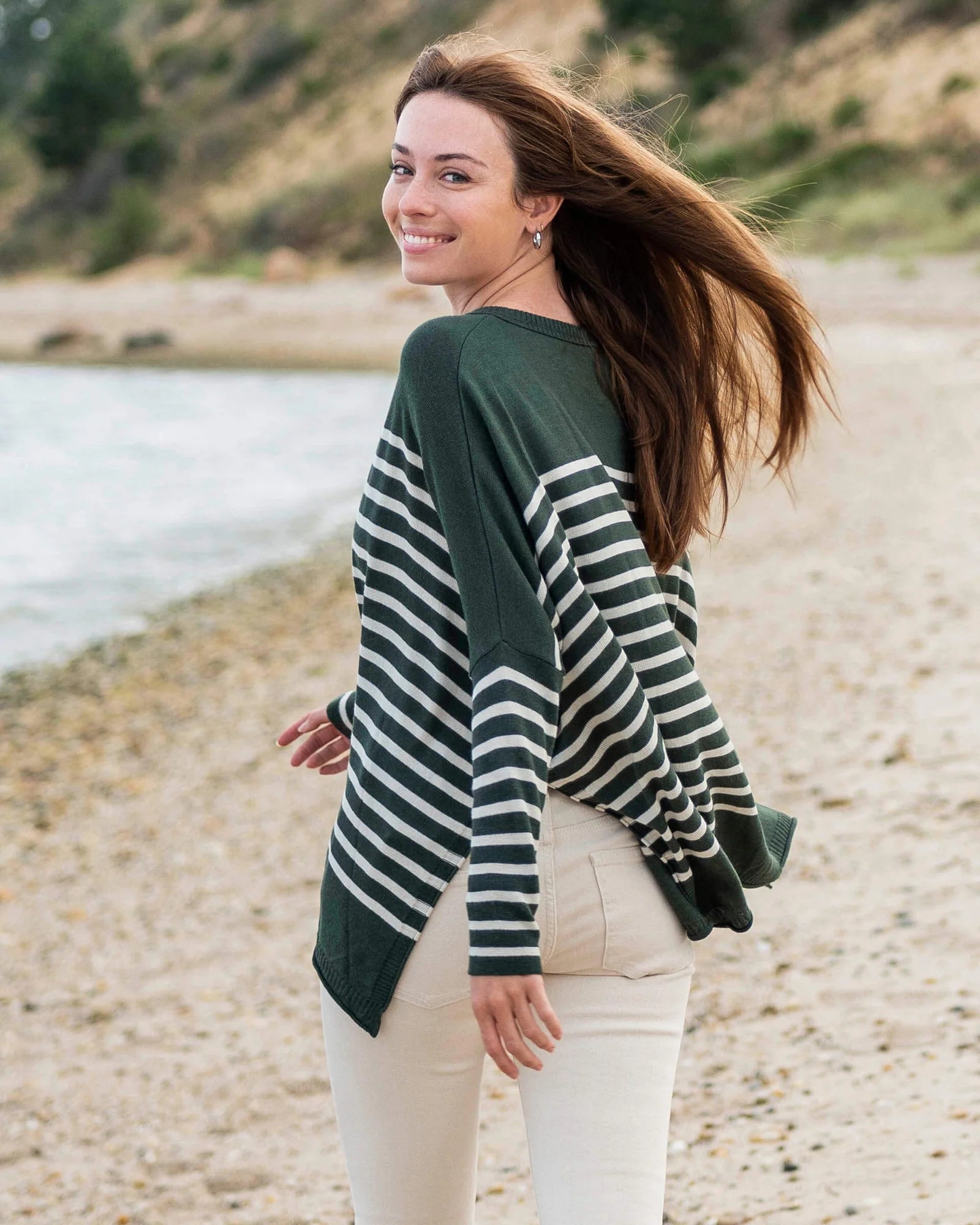 MerSea - Catalina Sweater - Juniper Stripes (Add-On)