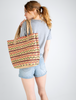 Salt + Umber - Jess Raffia Woven Tote - Multi (Add-On)