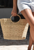 Salt + Umber - Carol Straw Bamboo Handle Carryall (Add-On)