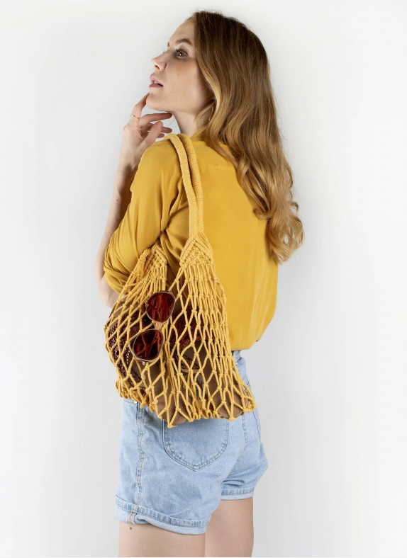 Salt + Umber - Hudson Farmers Market Tote - Mustard (Add-On)