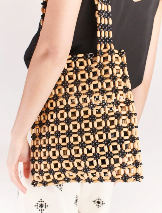Salt + Umber - Nora Beaded Tote (Add-On)