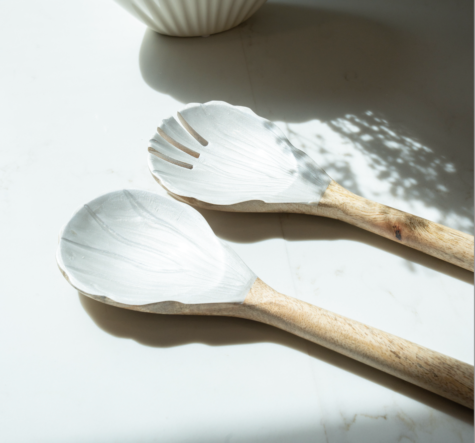 Beachly - The Shoreline Shell Serving Spoons (Set of 2)