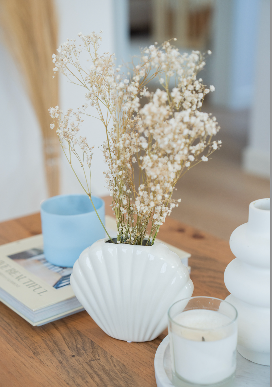 Beachly - The Seashell Serenity Vase - Cream