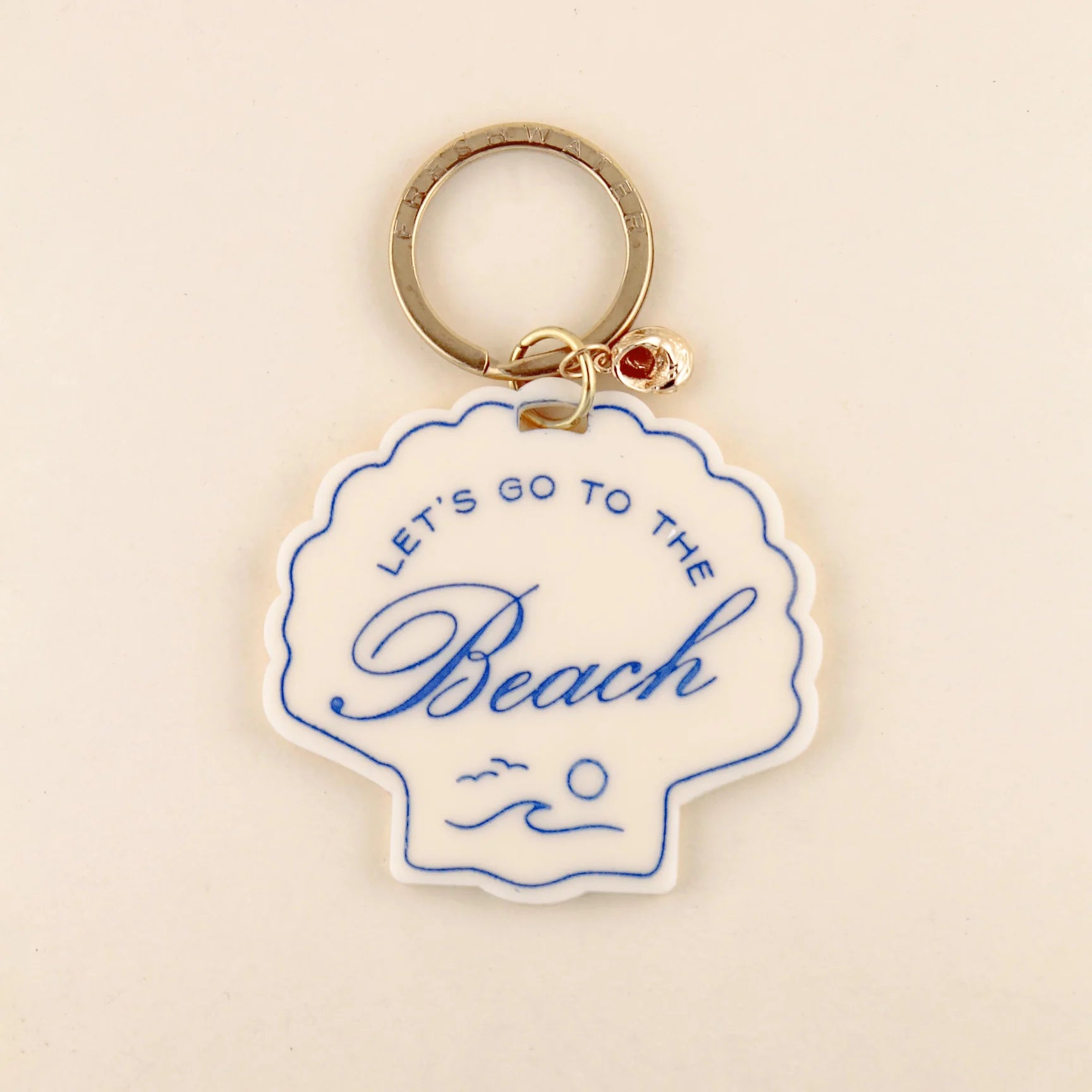 Freshwater Curated Goods - Beach Seashell Charm Keychain