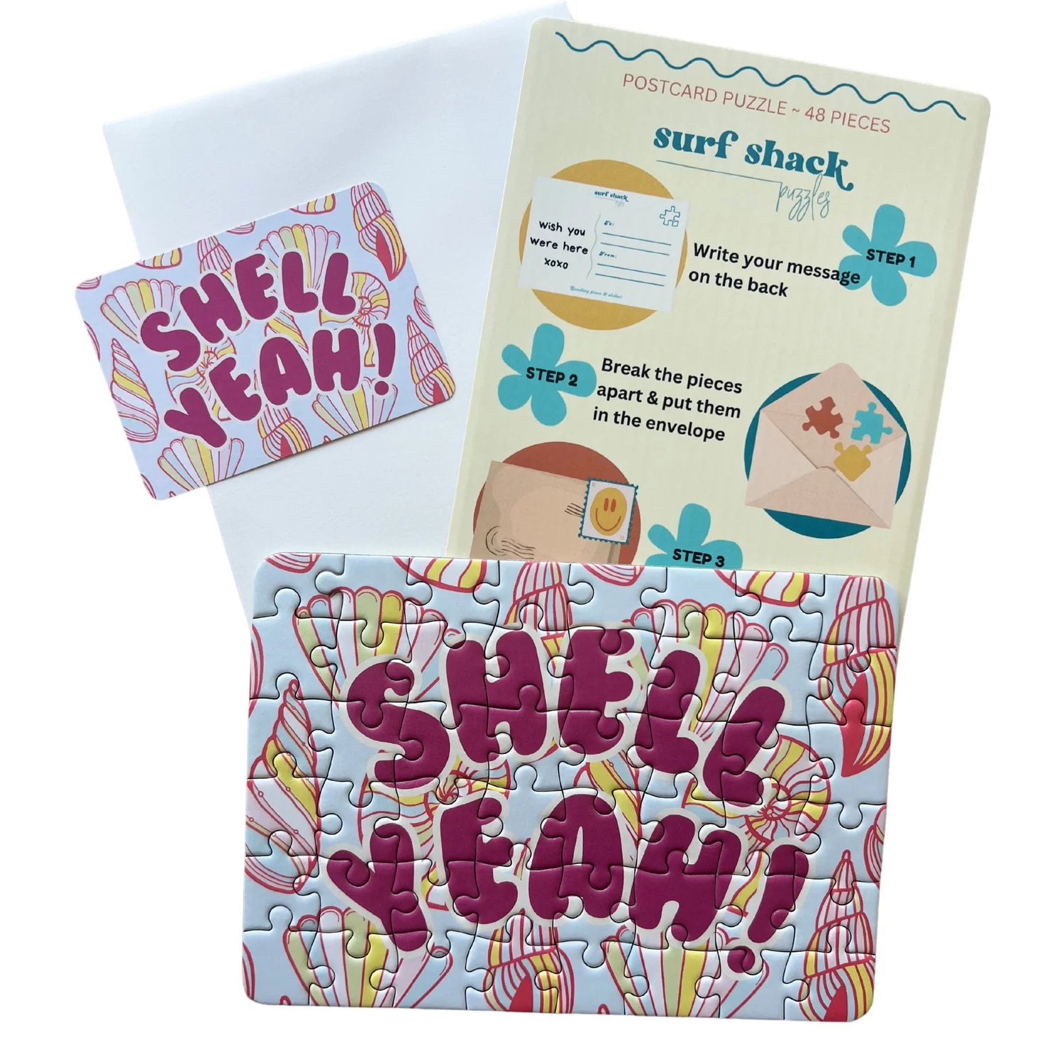 Surf Shack Puzzles - Shell Yeah Postcard Puzzle