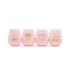 Silli Goose - Set of 4 Silicone Wine Glasses with Travel Bag