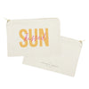 The Cotton & Canvas Company - Sunkissed Cotton Canvas Cosmetic Bag