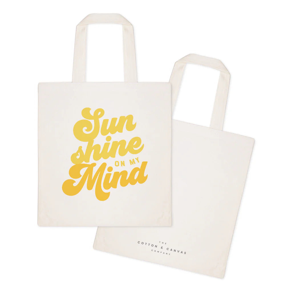 The Cotton & Canvas Company - Sun Shine on My Mind Cotton Canvas Tote Bag (Add-On)