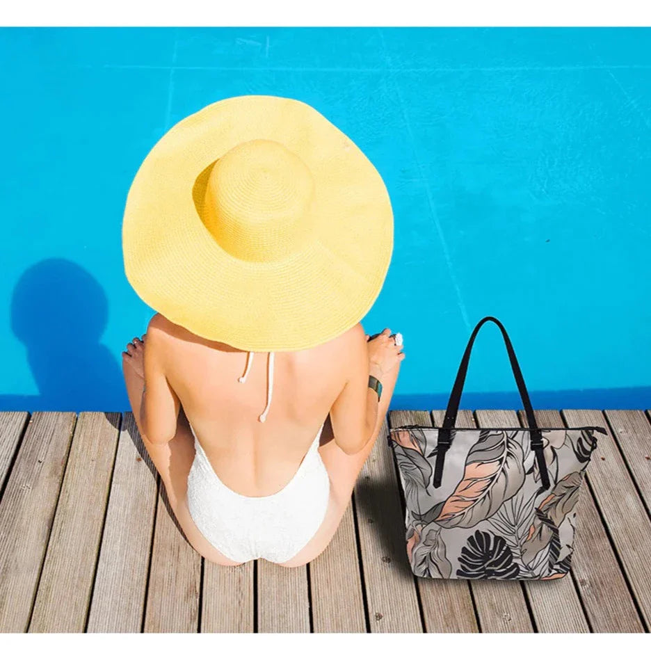 Hang Accessories - Catalina Laptop Tote  - Leaf Nylon