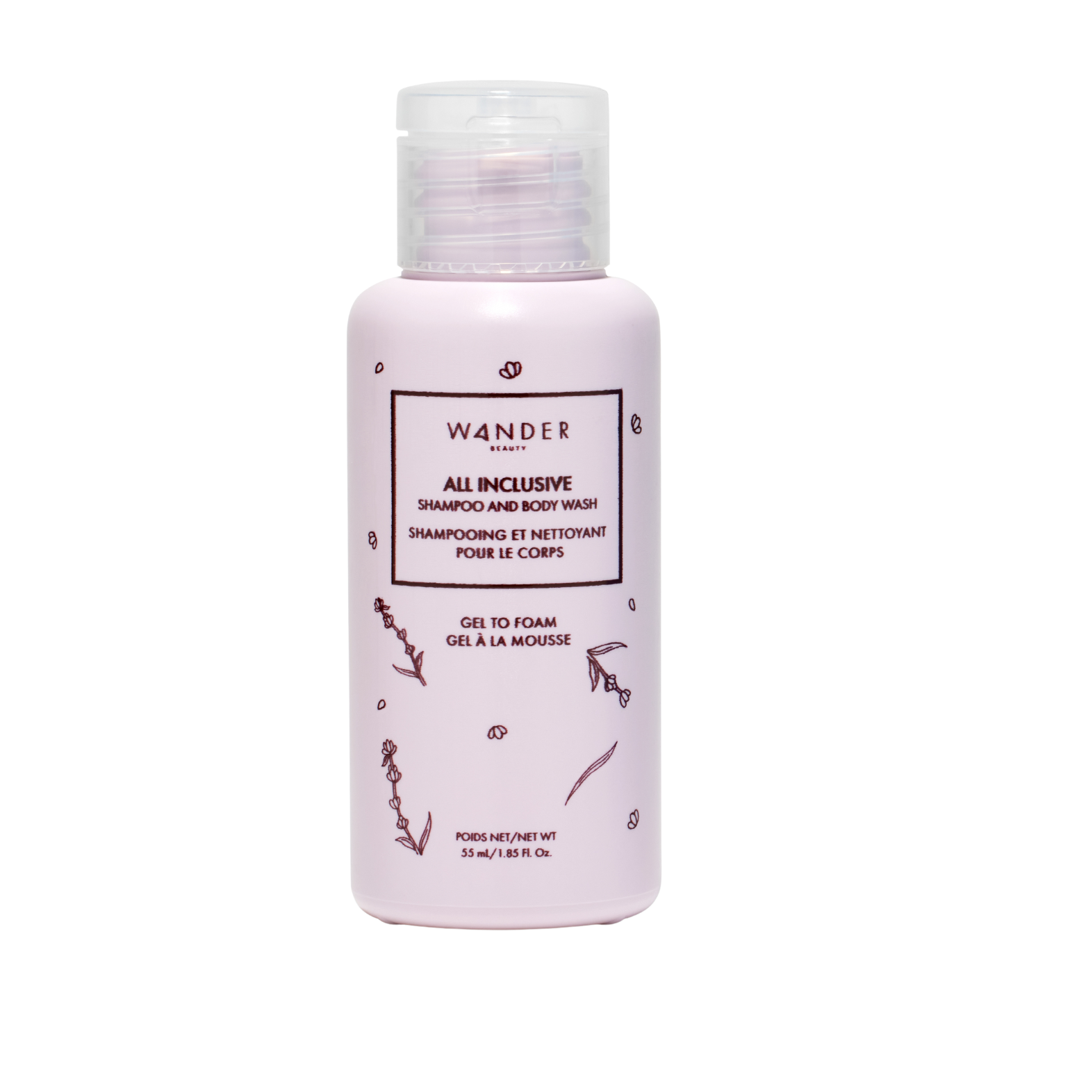 Wander Beauty - All Inclusive Shampoo and Body Wash 1.85 oz