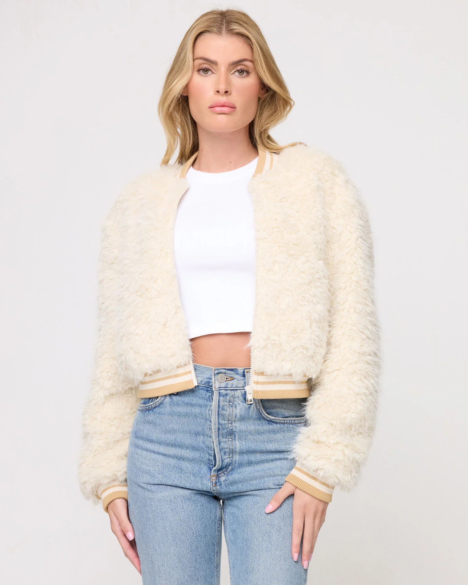 L Space - Valley Jacket - Tan Tipping