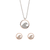 Pura Vida - The Pave Wave Necklace & Earring Set - Rose Gold