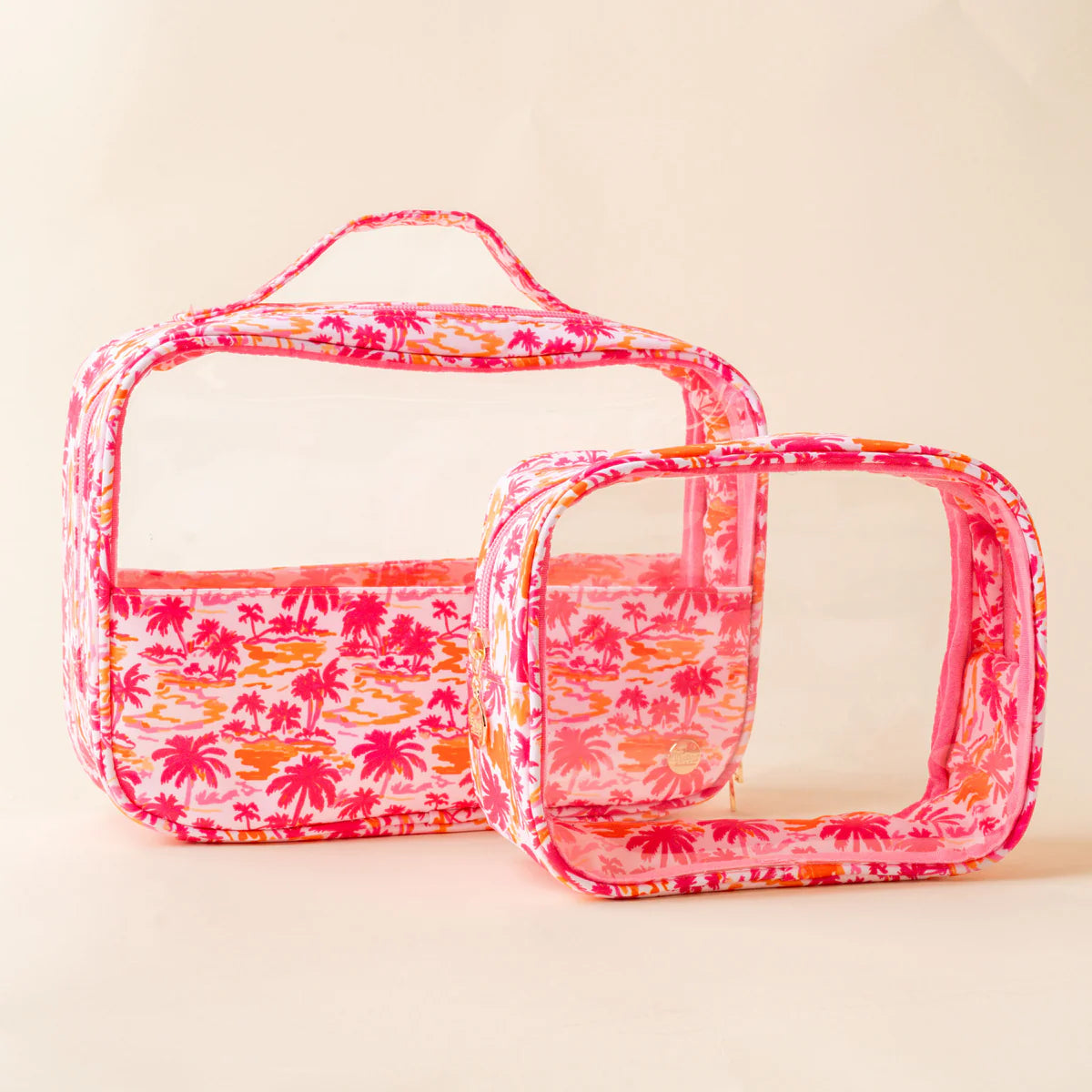 The Darling Effect - Paradise Palms Clearly Chic Cosmetic Bag Set (Add-On)