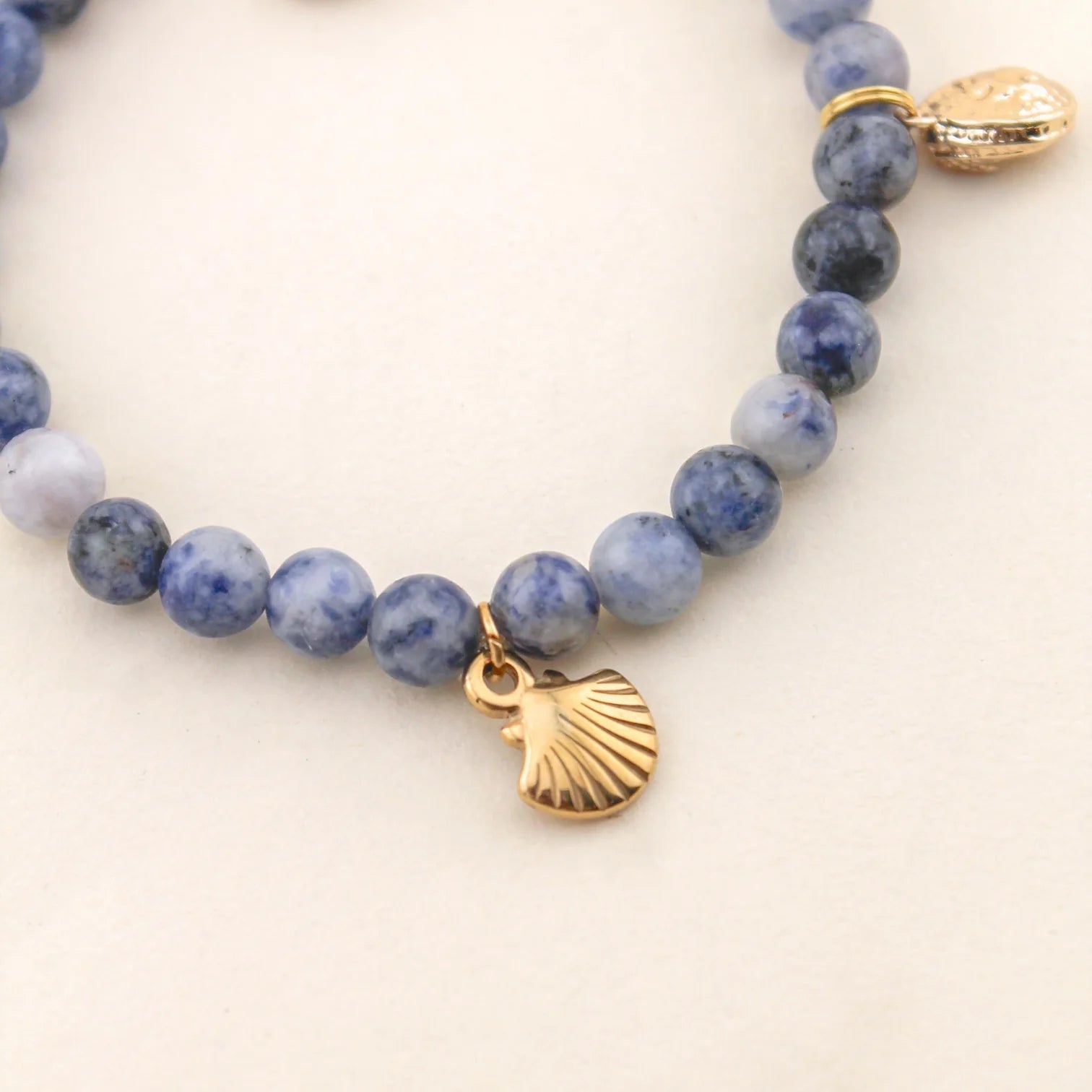 Freshwater Curated Goods - Seashell Charm Bracelet in Wave