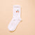 The Darling Effect - Seashells Embroidered Crew Socks