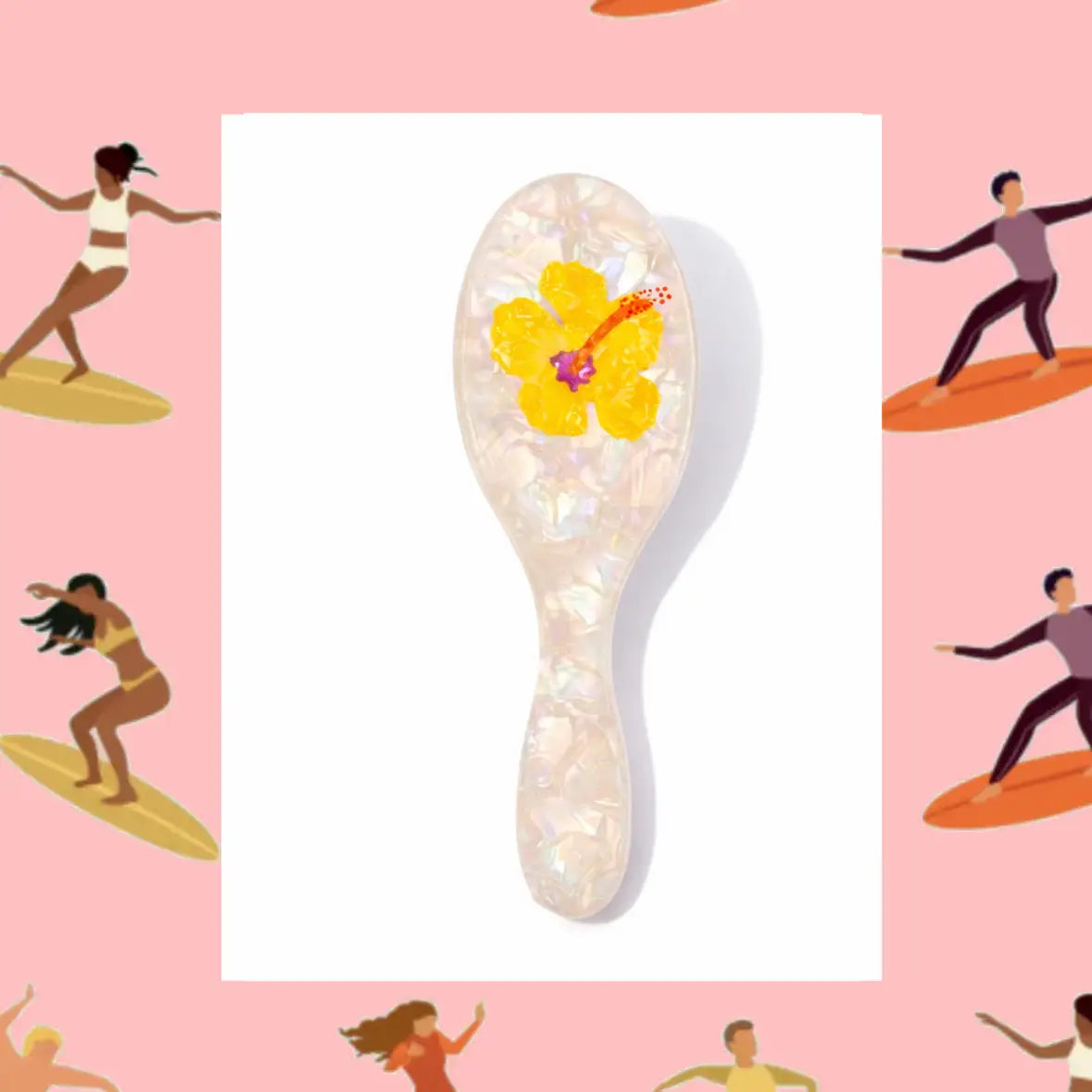 The Coconut Collective - Hibiscus Luxe Hair Brush