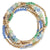 Zad - Ocean Hues Bead Gold Bracelet Set