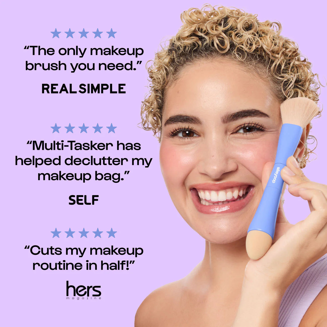 Alleyoop - Multi-Tasker - 4-in-1 Makeup Brushes