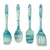 4pc Tie Dye Silicone Utensil Set