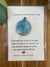 Flow Art Studios - Christmas Coastal Ocean Hug Card w/ Handmade Resin Blue Bulb