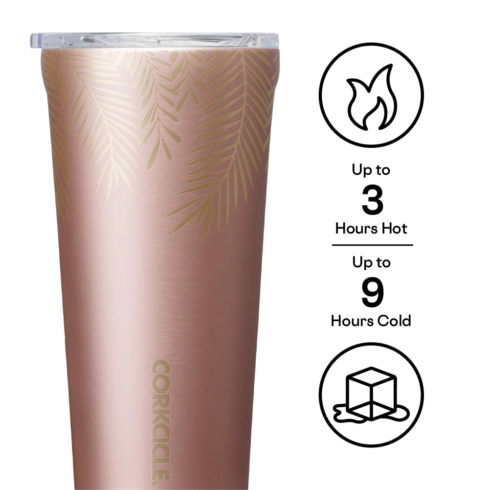 Corkcicle - Tumbler - 16oz Frosted Pines Rose Gold (Add-On)