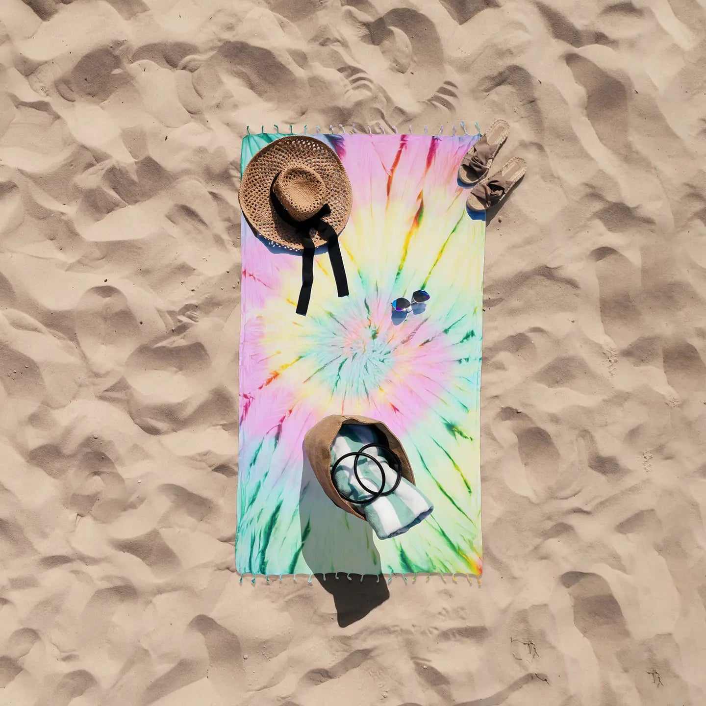Kikoya - Tie Dye Turkish Beach Towel (Add-On)