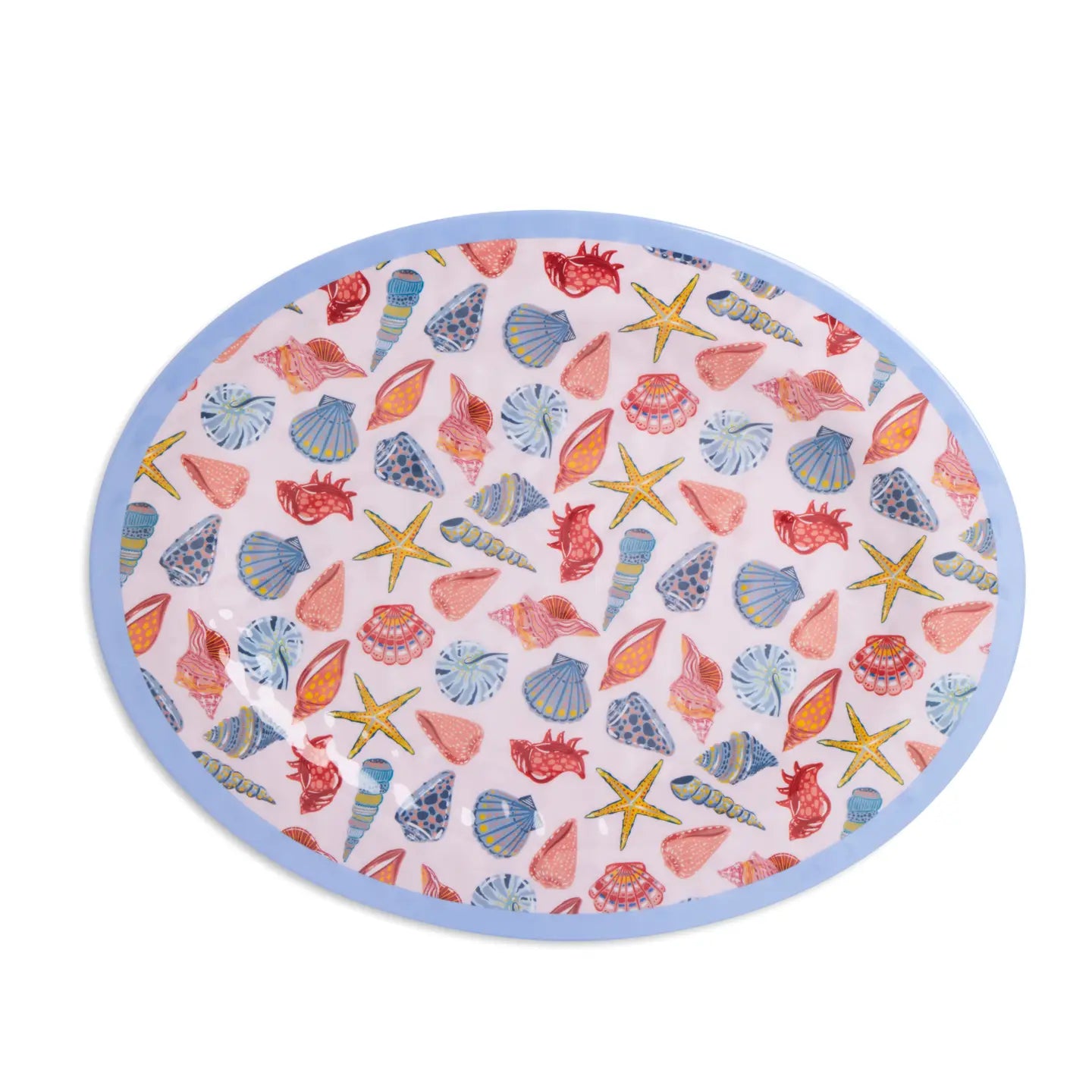 18.5" Melamine Serving Platter - Seashells