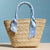 Raffia Bag with Scarf Handles